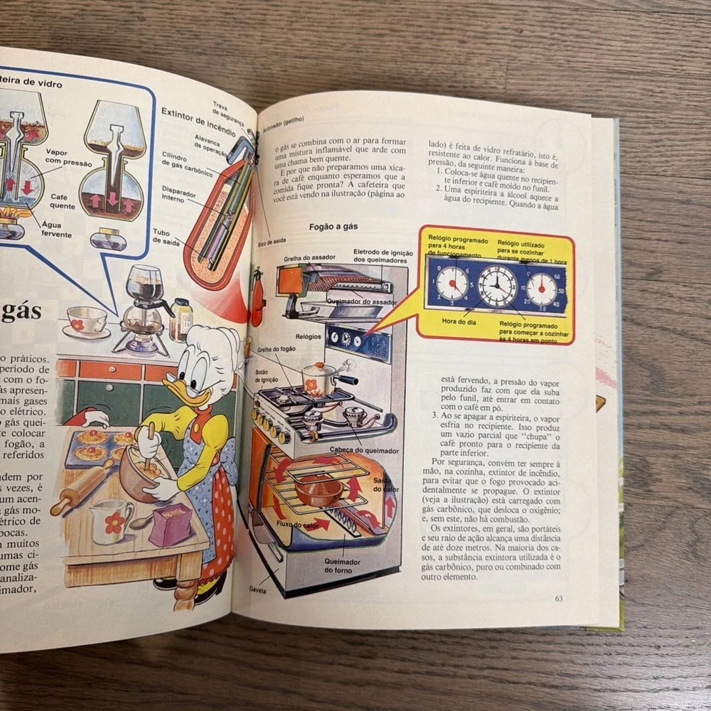 Vtg 1982 WALT DISNEY'S A Casa Saiba Funciona How It Works In The Home Portuguese